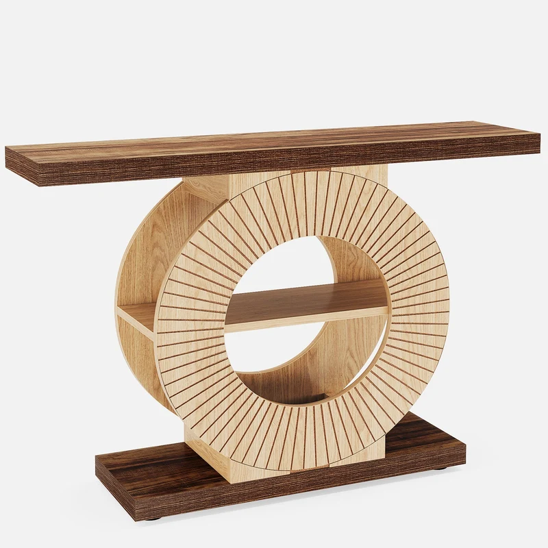 100cm Konsolentisch, eleganter Sofatisch, Flurtisch aus Holz