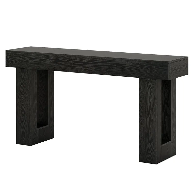 Konsolentisch 160 cm aus Holz, rechteckiger Sofatisch für hinter dem Sofa