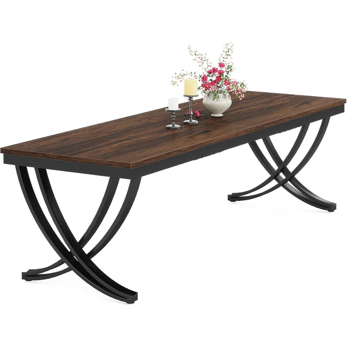 200 cm Doppelter Langer Schreibtisch, Schreibtisch, Computertisch, für Home Office
