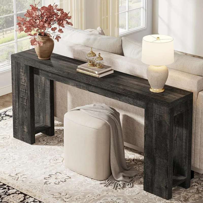 Konsolentisch, 160 cm, Sofatisch aus Holz im Landhausstil, Flurtisch