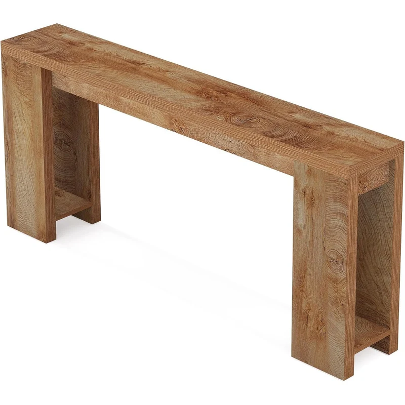 Konsolentisch, 160 cm, Sofatisch aus Holz im Landhausstil, Flurtisch