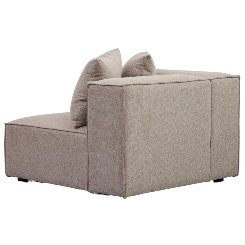 Hailey - Sitzelement für Modulsofa, Eckmodul in sand L: 100 X T: 100 X H: 65 Cm