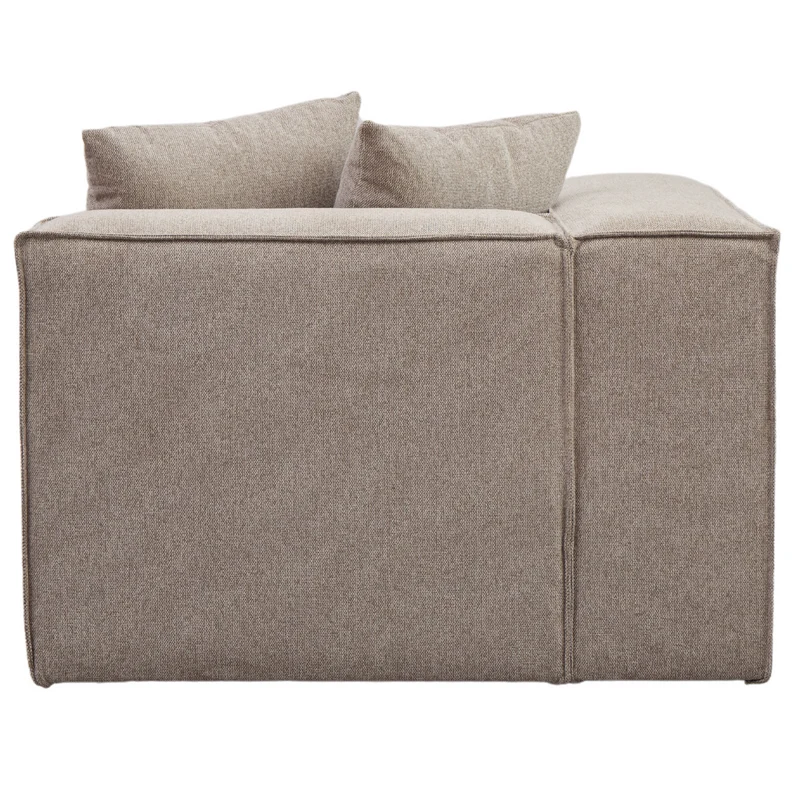 Hailey - Sitzelement für Modulsofa, Eckmodul in sand L: 100 X T: 100 X H: 65 Cm