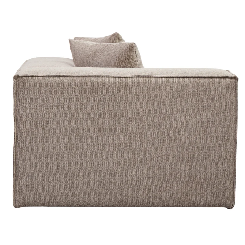 Hailey - Sitzelement für Modulsofa, Eckmodul in sand L: 100 X T: 100 X H: 65 Cm