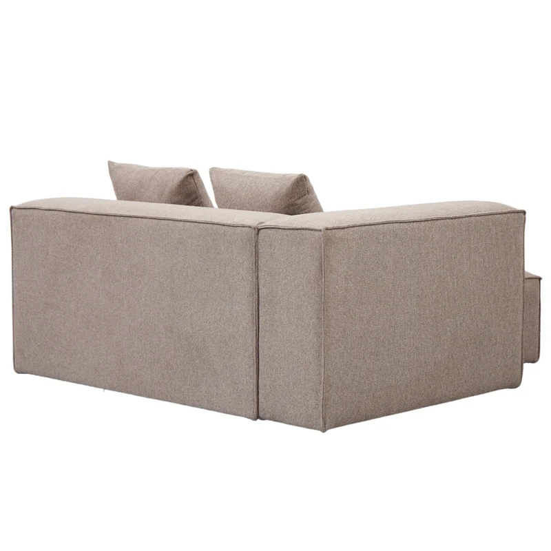 Hailey – linkes Récamiere-Modul in Sand, L: 147 x T: 148 x H: 65 cm