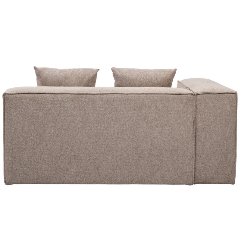 Hailey – linkes Récamiere-Modul in Sand, L: 147 x T: 148 x H: 65 cm