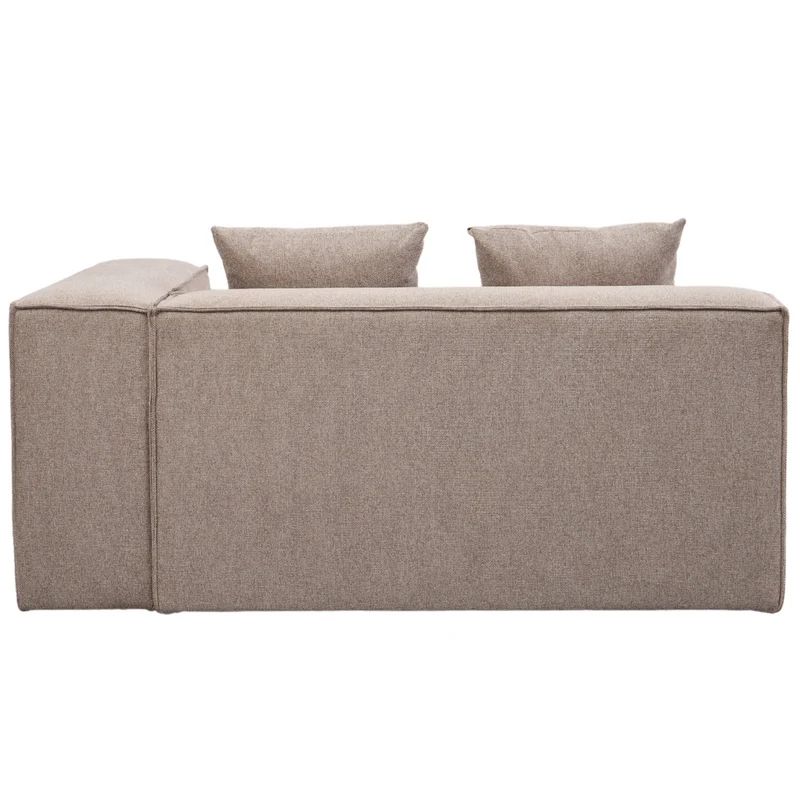 Hailey – rechtes Récamiere-Modul in sand, L: 147 x T: 148 x H: 65 cm