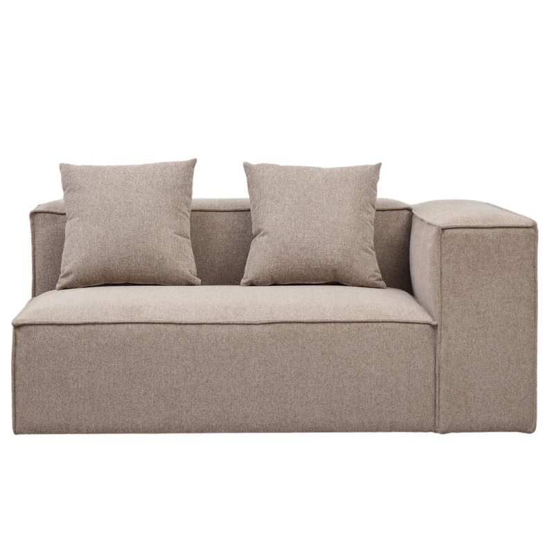 Hailey - Sitzelement für Modulsofa, Rechtes Modul in sand L: 147 X T: 100 X H: 65 Cm