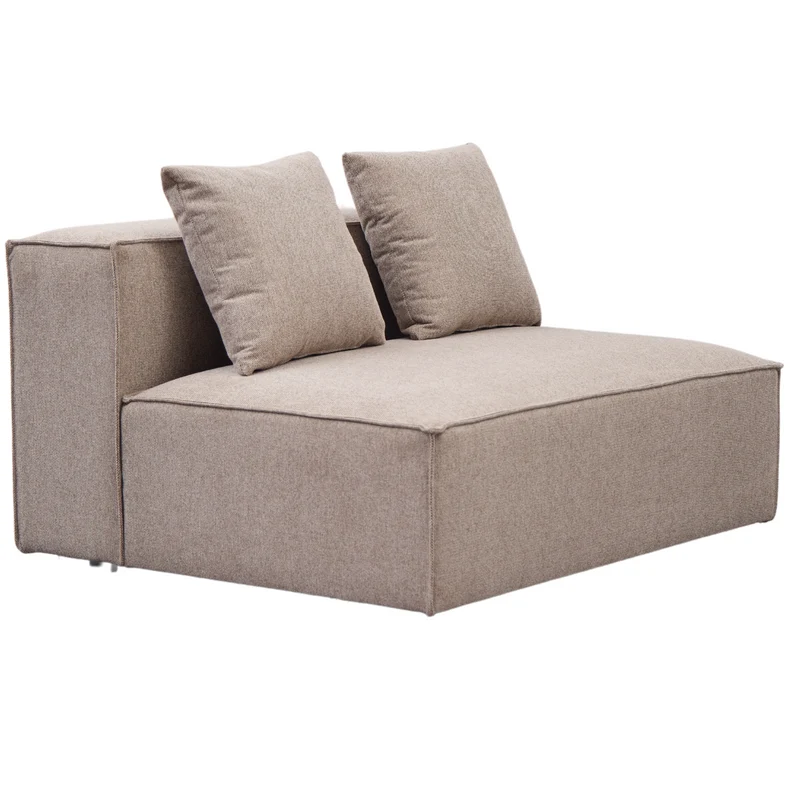 Hailey - Sitzelement für Modulsofa, Mittelmodul in sand L: 121 X T: 100 X H: 65 cm