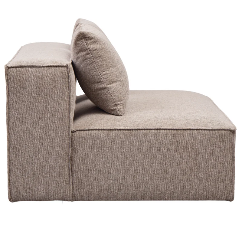 Hailey - Sitzelement für Modulsofa, Mittelmodul in sand L: 121 X T: 100 X H: 65 cm