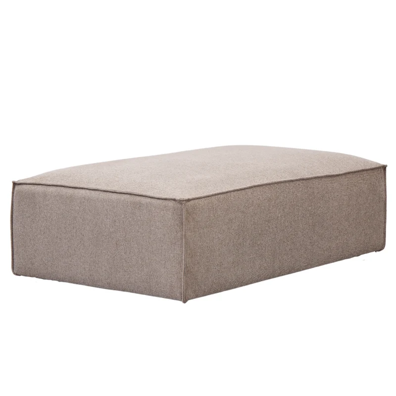 Hailey pouf in sand 121 x 74 cm
