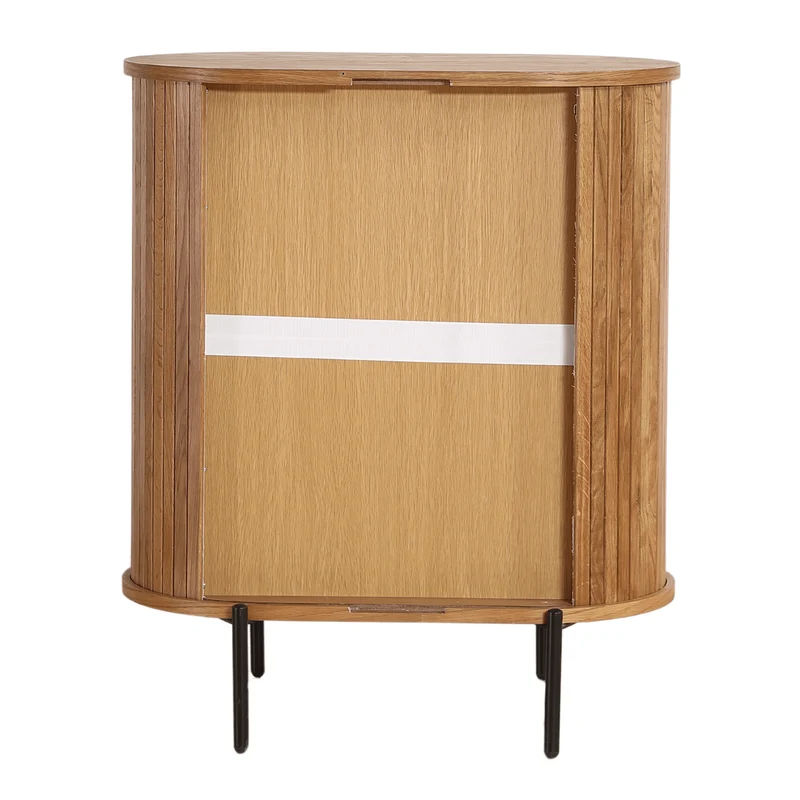 Florence Jalousieschrank mit Lamellen in Eiche 70x40x85 cm