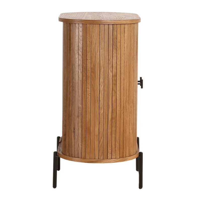 Florence Jalousieschrank mit Lamellen in Eiche 70x40x85 cm