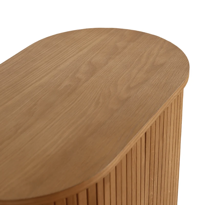 Florence Jalousieschrank mit Lamellen in Eiche 70x40x85 cm