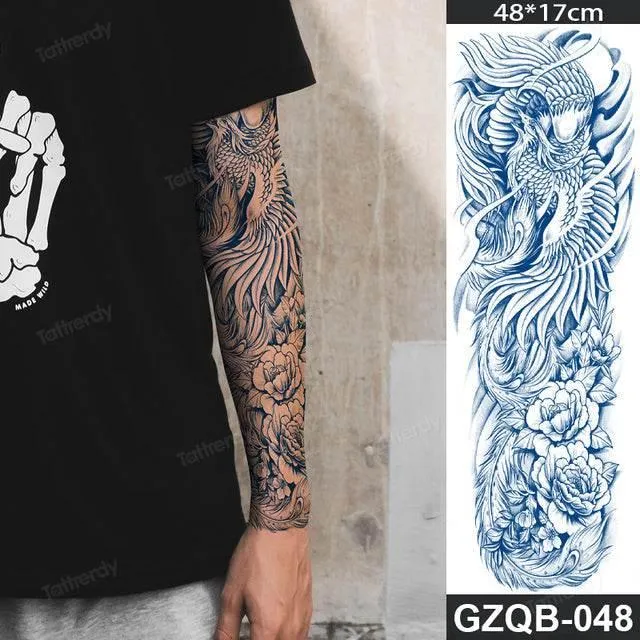 Ethnic Long Sleeve Temporary Tattoo - Semi-Permanent Body Art