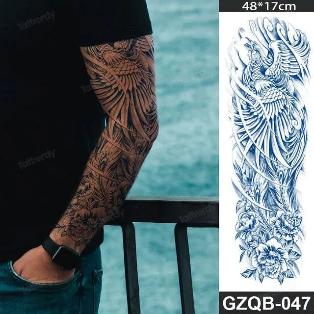 Ethnic Long Sleeve Temporary Tattoo - Semi-Permanent Body Art