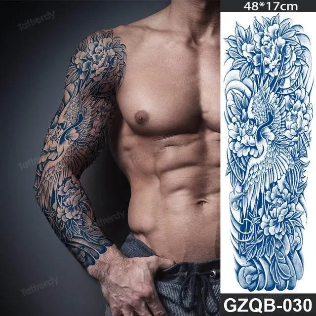 Ethnic Long Sleeve Temporary Tattoo - Semi-Permanent Body Art