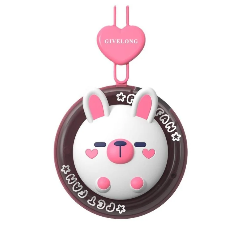 Kids Mini Cartoon Animal Neck Fan - Portable Fan for Children