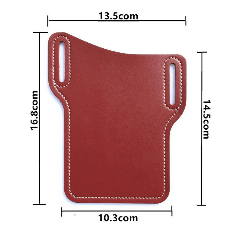 Retro Leather Phone Holder - Stylish Waist Pouch