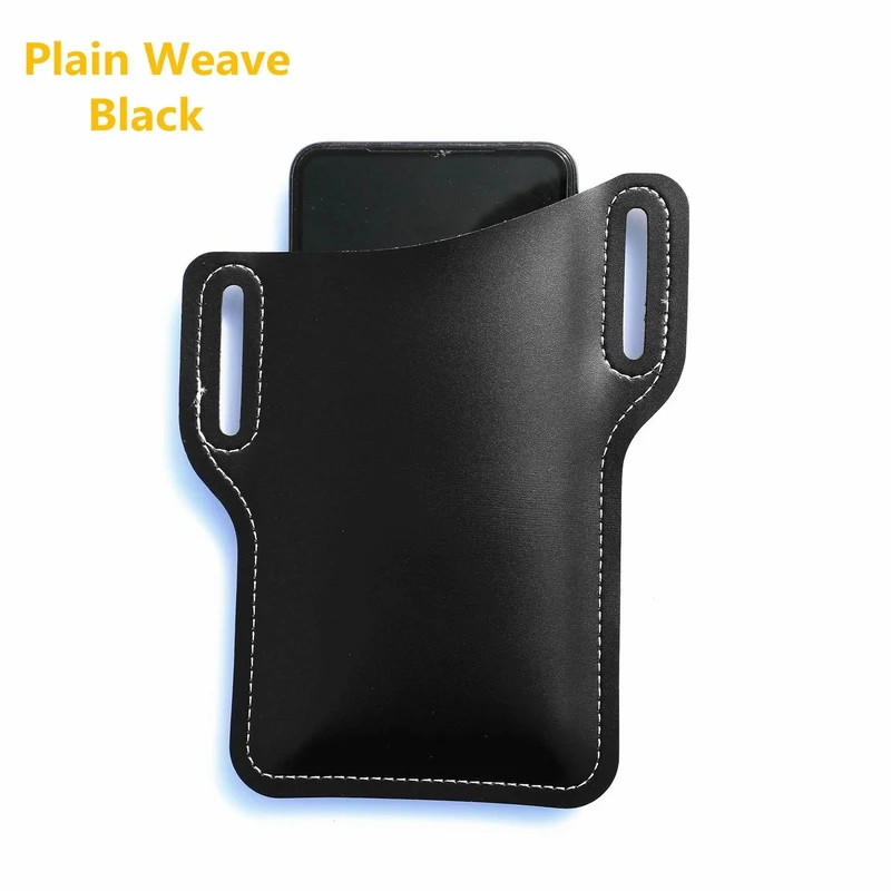 Retro Leather Phone Holder - Stylish Waist Pouch