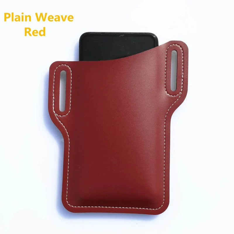 Retro Leather Phone Holder - Stylish Waist Pouch