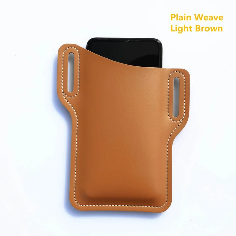 Retro Leather Phone Holder - Stylish Waist Pouch
