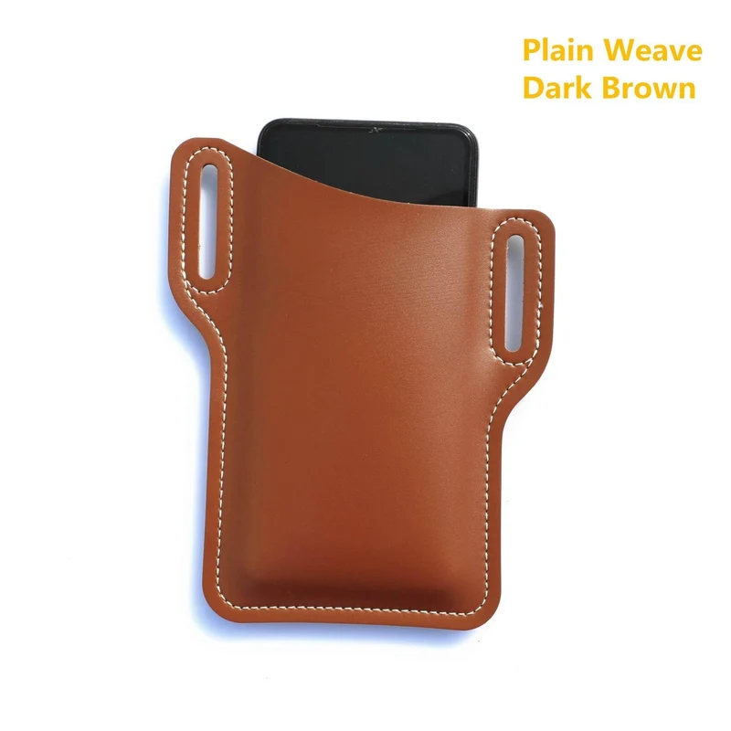 Retro Leather Phone Holder - Stylish Waist Pouch