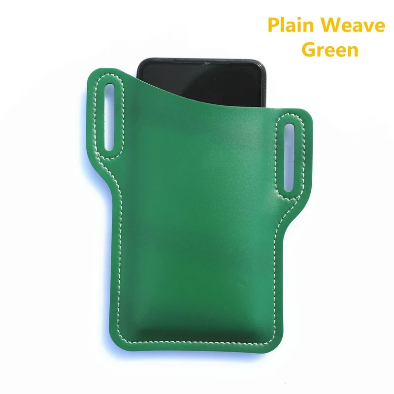 Retro Leather Phone Holder - Stylish Waist Pouch