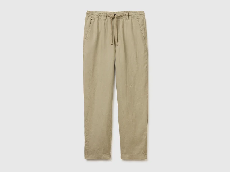 Reine Leinenhose mit Kordelzug
