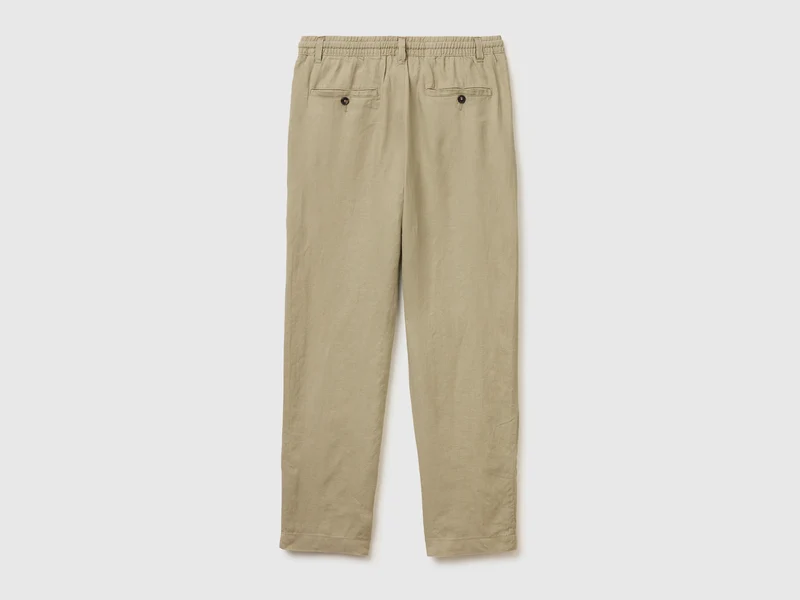 Reine Leinenhose mit Kordelzug