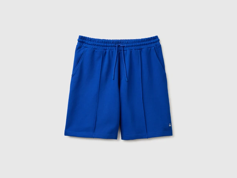 Bermuda-Shorts aus Baumwollfleece