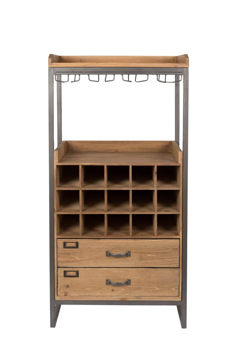 Weinschrank Weinregal EDGAR im Vintage Style