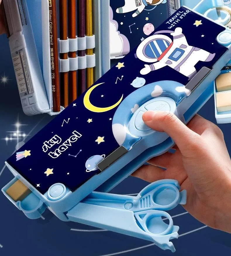 Cute Kids Cartoon Pencil Box - School Organizer