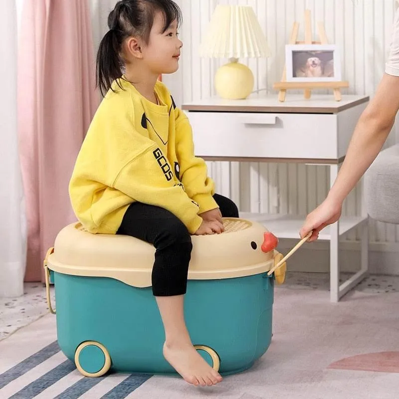 Cartoon Movable Storage Box for Kids - Fun Toy Organizer