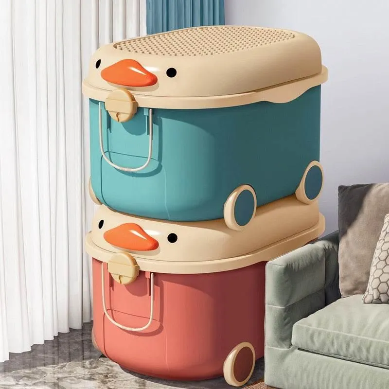 Cartoon Movable Storage Box for Kids - Fun Toy Organizer
