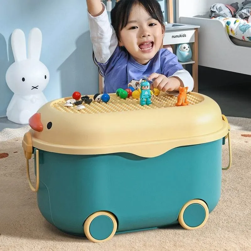 Cartoon Movable Storage Box for Kids - Fun Toy Organizer