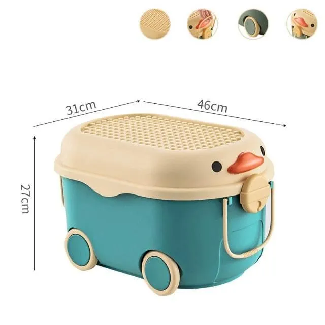 Cartoon Movable Storage Box for Kids - Fun Toy Organizer