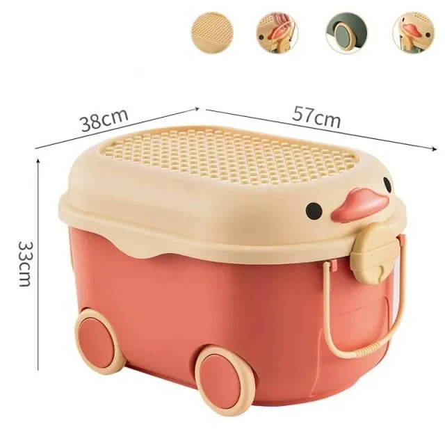 Cartoon Movable Storage Box for Kids - Fun Toy Organizer