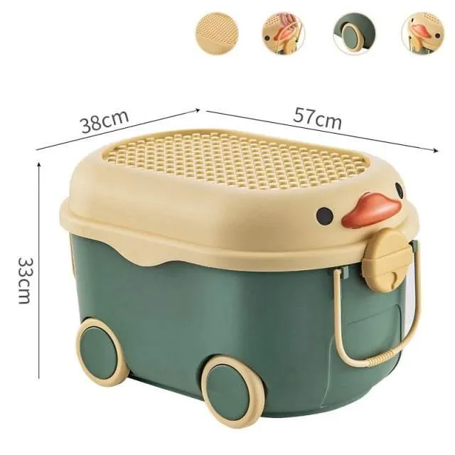 Cartoon Movable Storage Box for Kids - Fun Toy Organizer