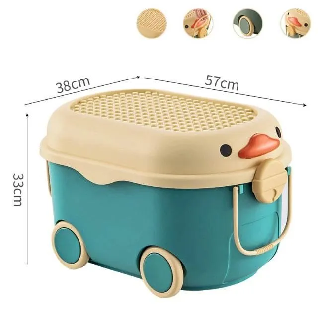 Cartoon Movable Storage Box for Kids - Fun Toy Organizer