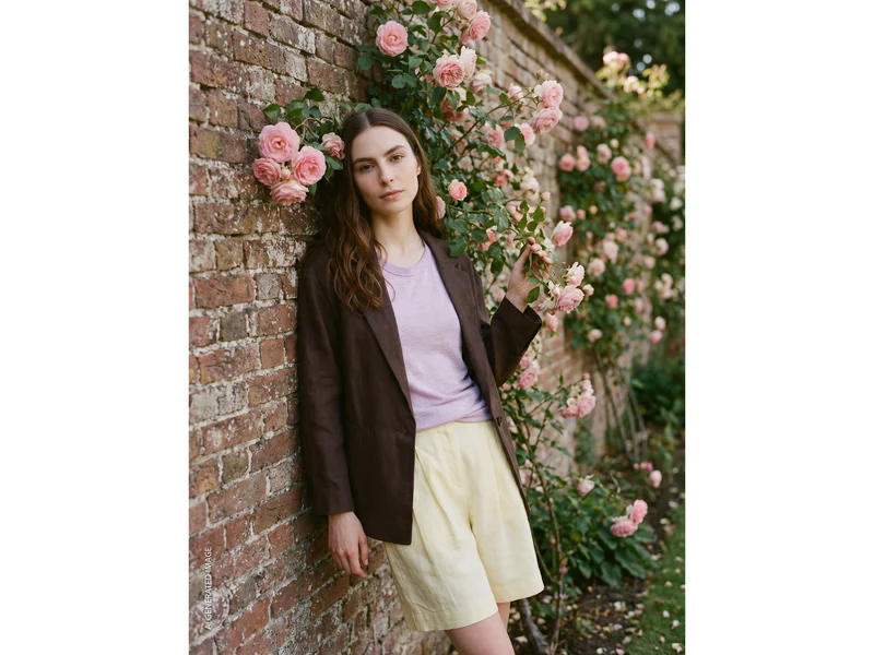Blazer aus reinem Leinen