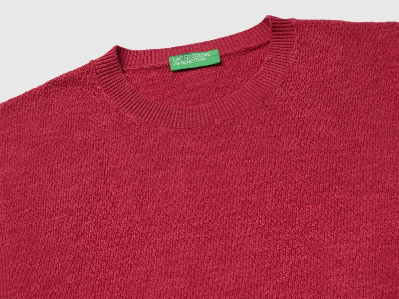 Ärmelloser Pullover aus Leinenmischung