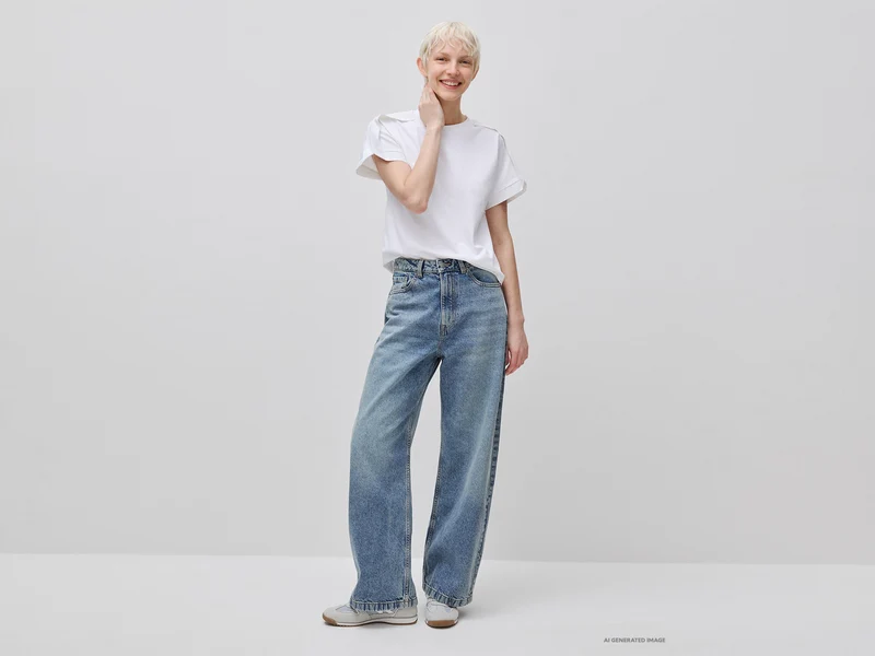Jeans mit lockerer Passform