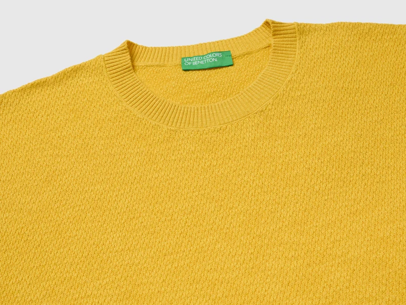 Ärmelloser Pullover aus Leinenmischung