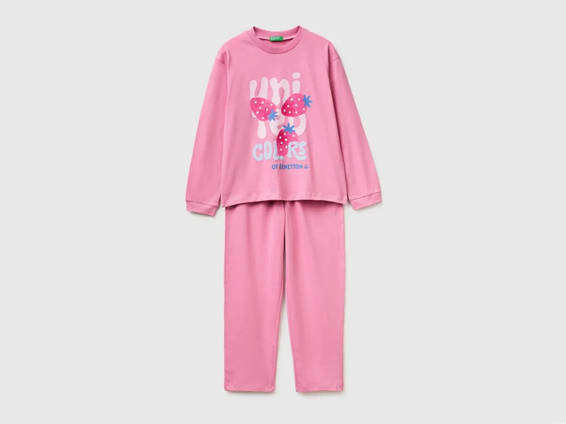 Weicher Pyjama mit Logodruck