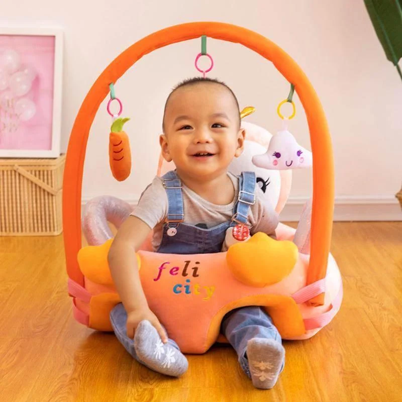 Plush Baby Booster Seat - Comfy Infant Chair