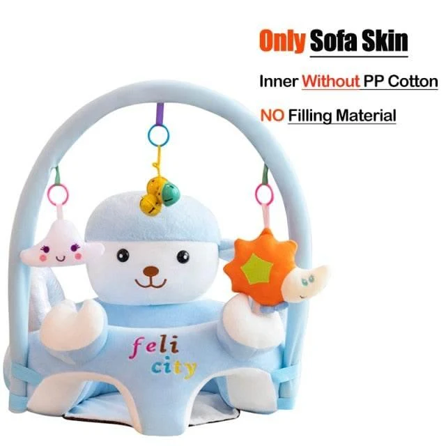 Plush Baby Booster Seat - Comfy Infant Chair