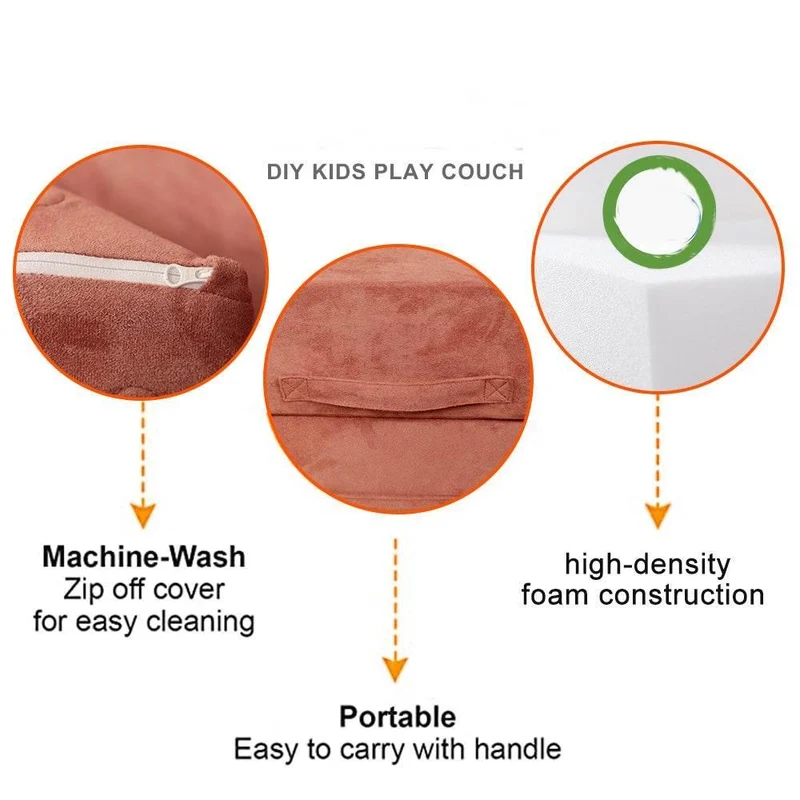 Modular Magnetic Couch - 12-Piece DIY Furniture Set