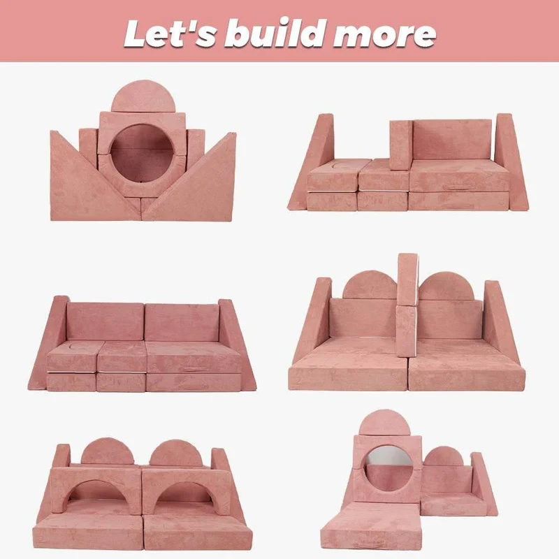 Modular Magnetic Couch - 12-Piece DIY Furniture Set
