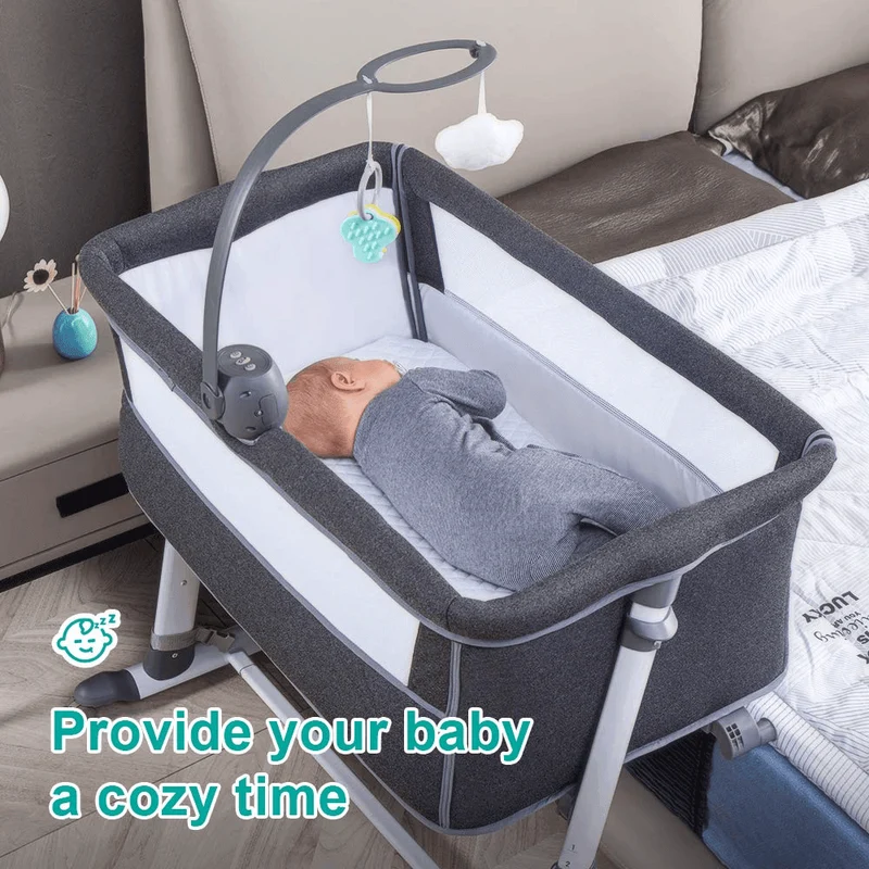 Lightweight Adjustable Baby Crib - Sweet Dreams Bedside Nursery Crib